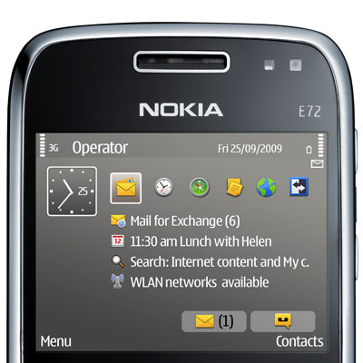 טלפון סלולרי Nokia E72 נוקיה
