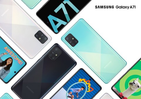 טלפון סלולרי Samsung Galaxy A71 SM-A715F 128GB 8GB סמסונג