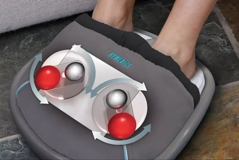 &rlm;עיסוי לרגליים Homedics Shiatsu gel foot massager