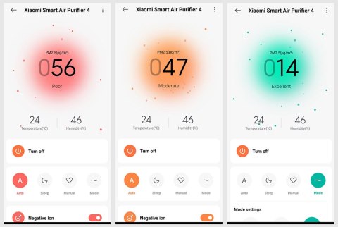 Xiaomi Smart Air Purifier 4: בזכות האפליקציה