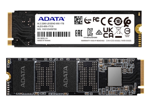 כונן SSD &rlm;  &rlm;פנימי A-Data Legend 850 Legend 850 Gen4 M.2 ALEG850-1TCS 1000GB