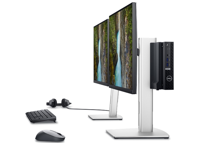 Dell משיקה מסך מקומר ענק