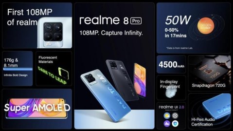 רילמי מציגה את סדרת Realme 8