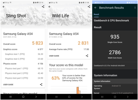 טלפון סלולרי Samsung Galaxy A54 SM-A546E/DS 128GB 8GB RAM סמסונג