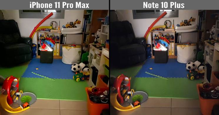 iPhone 11 Pro Max מול Galaxy Note 10 Plus

