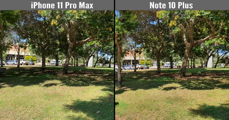 iPhone 11 Pro Max מול Galaxy Note 10 Plus

