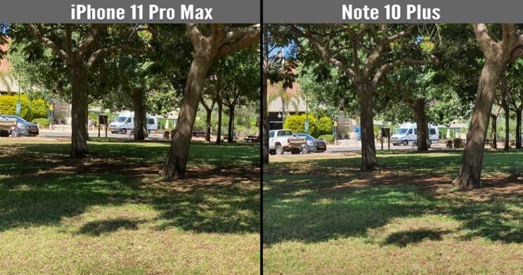 iPhone 11 Pro Max מול Galaxy Note 10 Plus
