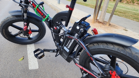 &rlm;אופניים חשמליים  &rlm;מתקפלים Smart Bike Big Foot Hybrid