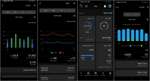 &rlm;שעון ספורט Garmin Fenix 8 Amoled Sapphire Titanium 47mm 010-02904-21 גרמין